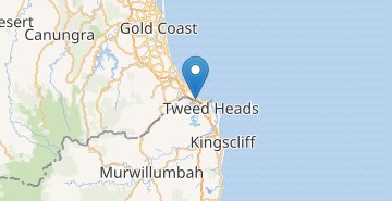 Mapa Gold Coast airport