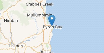 Mapa Byron Bay