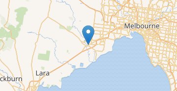 Mapa Melbourne