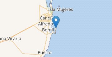 Mapa Cancún