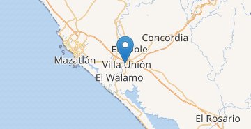Mapa Villa Unión (Sinaloa)