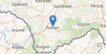 Mapa Prizren