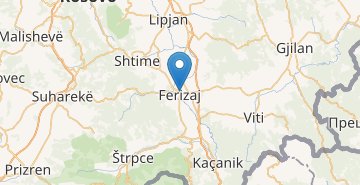 地图 Ferizaj