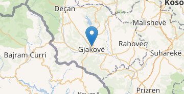 Mapa Gjakova