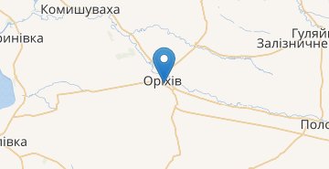 Mapa Orikhiv (Zaporizhska obl.)