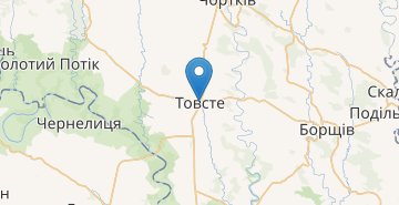 Mapa Tovste (Ternopilska obl.)