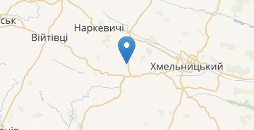 地图 Vodychky (Khmelnytskyy r-n, Khmelnytska obl.)