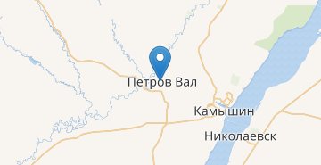 Mapa Petrov Val (Volgogradskaya obl)