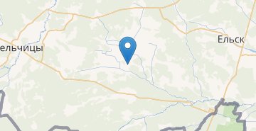 Mapa Lukavcy, povorot, Elskiy r-n GOMELSKAYA OBL.
