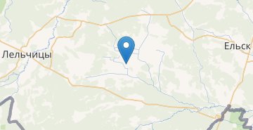 地图 Zashire, Elskiy r-n GOMELSKAYA OBL.