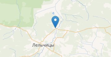 Mapa Krasnoberezhe, Lelchickiy r-n GOMELSKAYA OBL.