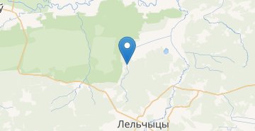 Мапа Новое Полесье, Лельчицкий р-н ГОМЕЛЬСКАЯ ОБЛ.