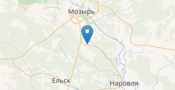 地图 Zarya, povorot, Mozyrskiy r-n GOMELSKAYA OBL.