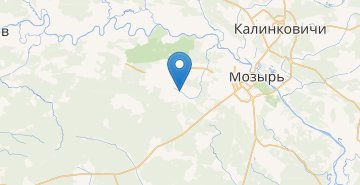 Map Bolshye Zymovyshchy (Mozyrskyi raion)