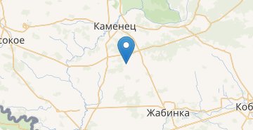 Mapa Podlese, povorot, ZHabinkovskiy r-n BRESTSKAYA OBL.