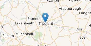 Mapa Thetford