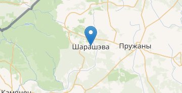 Мапа Шерешево, Пружанский р-н БРЕСТСКАЯ ОБЛ.