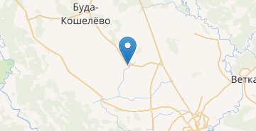 Map Uvarovichi, Buda-Koshelevskiy r-n GOMELSKAYA OBL.