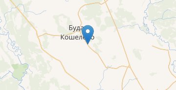 Mapa Bushevka, Buda-Koshelevskiy r-n GOMELSKAYA OBL.