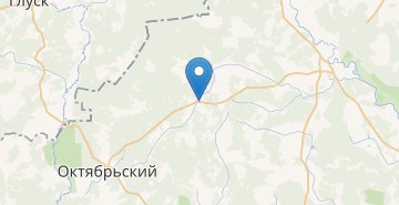 Mapa Ugly, Oktyabrskiy r-n GOMELSKAYA OBL.