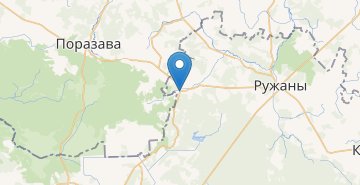 Mapa Lyskovo, Pruzhanskiy r-n BRESTSKAYA OBL.