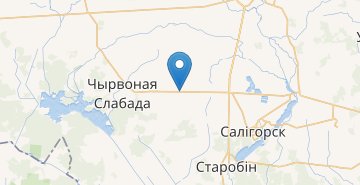 Mapa Zavshicy, povorot, Soligorskiy r-n MINSKAYA OBL.