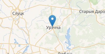 地图 URECHE (KIROVA UL), Urechskiy p/s URECHE Lyubanskiy r-n MINSKAYA OBL. Belarus
