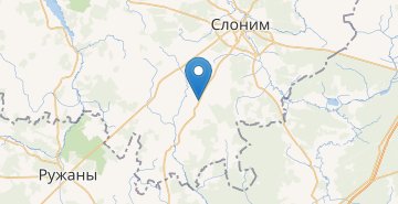 Mapa Surinka, povorot, Slonimskiy r-n GRODNENSKAYA OBL.