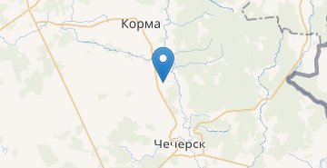 Mapa Voronovka, Kormyanskiy r-n GOMELSKAYA OBL.