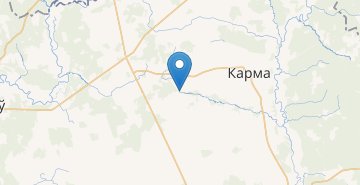 Карта Хизов, Кормянский р-н ГОМЕЛЬСКАЯ ОБЛ.
