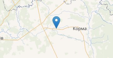 Карта Староград, поворот, Кормянский р-н ГОМЕЛЬСКАЯ ОБЛ.