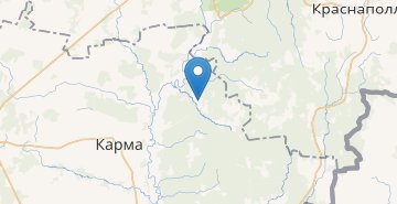 地图 Volyncy, Kormyanskiy r-n GOMELSKAYA OBL.