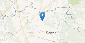 地图 Bor, Kormyanskiy r-n GOMELSKAYA OBL.
