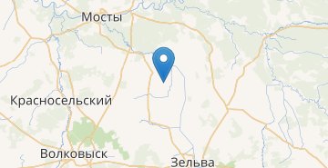 Mapa Parfenovichi, Mostovskiy r-n GRODNENSKAYA OBL.
