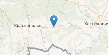 Mapa Kuryakovka, Krasnopolskiy r-n MOGILEVSKAYA OBL.