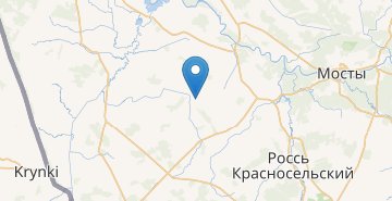 Map Gudevichi, Mostovskiy r-n GRODNENSKAYA OBL.