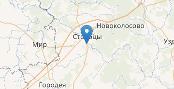 Mapa Novyy Sverzhen, Stolbcovskiy r-n MINSKAYA OBL.