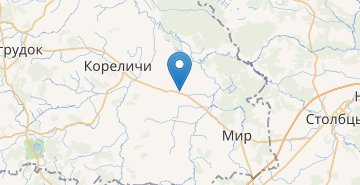 Map Turec, Korelichskiy r-n GRODNENSKAYA OBL.