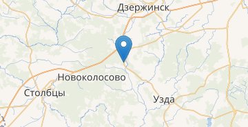 Map Gorodische, Dzerzhinskiy r-n MINSKAYA OBL.