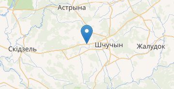 地图 Vorony, SCHuchinskiy r-n GRODNENSKAYA OBL. Belarus