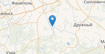 Mapa Baharevichi, Puhovichskiy r-n MINSKAYA OBL.