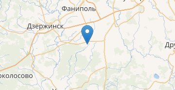 Mapa Glinische, Dzerzhinskiy r-n MINSKAYA OBL.
