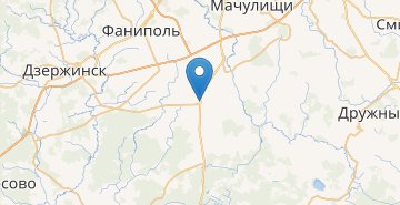 Карта Озеро, поворот, Узденский р-н МИНСКАЯ ОБЛ.