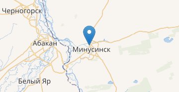 Map Minusinsk (Krasnoyarskiy kray)