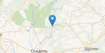 Карта Шкленск, Щучинский р-н ГРОДНЕНСКАЯ ОБЛ.