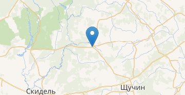 地图 Ostryna, SCHuchinskiy r-n GRODNENSKAYA OBL.