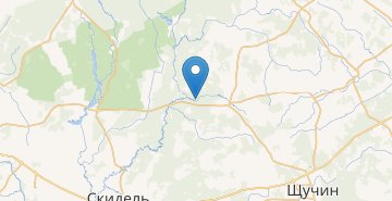 Map Kirpichevschina, SCHuchinskiy r-n GRODNENSKAYA OBL.