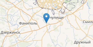 Mapa Samohvalovichi, povorot, Minskiy r-n MINSKAYA OBL.