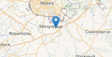 Mapa Mihanovichi, povorot, Minskiy r-n MINSKAYA OBL.