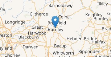 Mapa Burnley